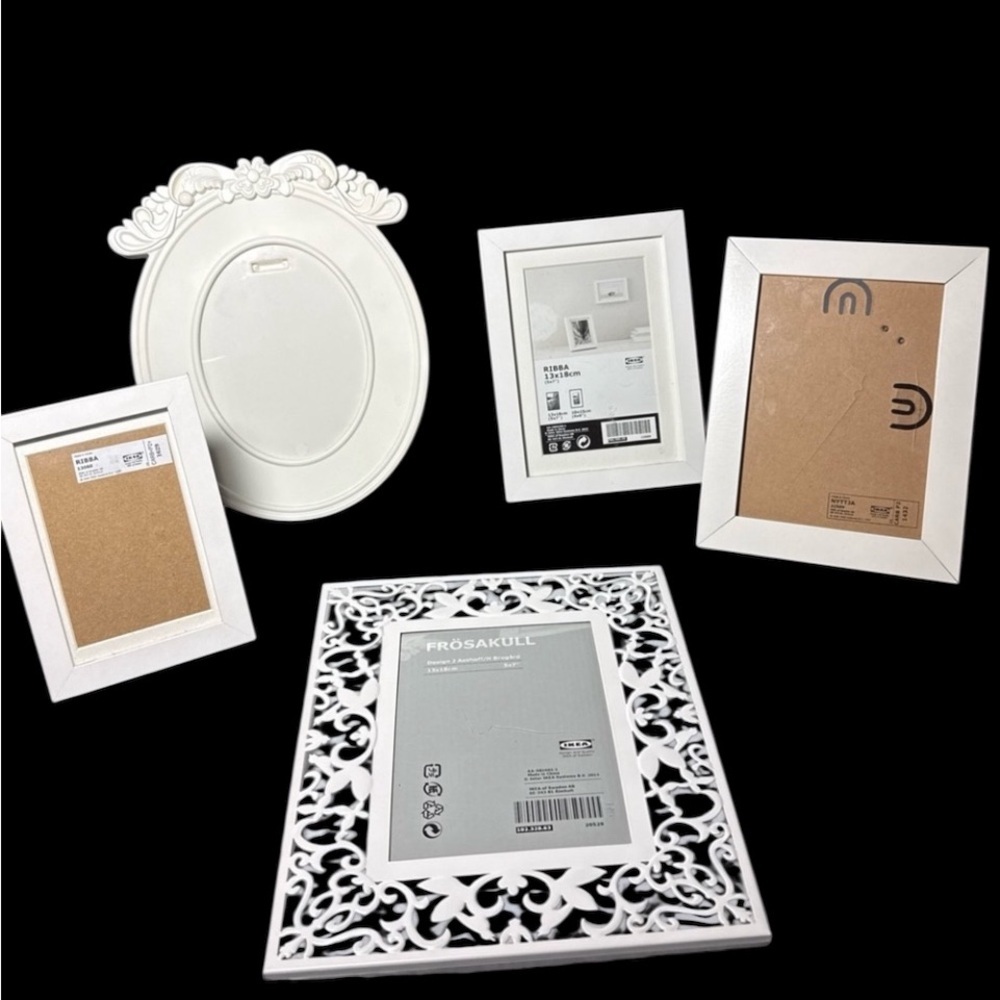 IKEA Lot Of 5 CottageCore Frames Ribba Karsholm Photo Picture Bundle Collage Min